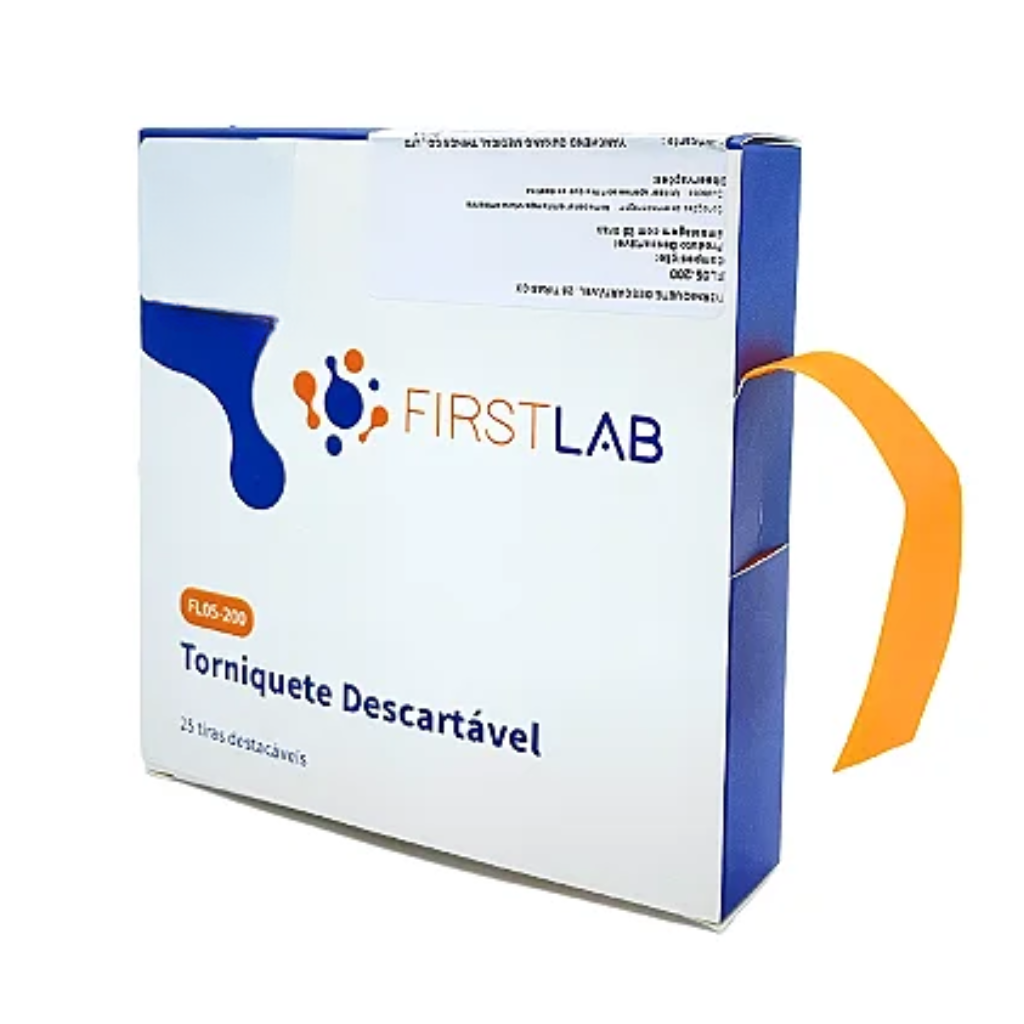 Torniquete / Garrote Descartável – Caixa com 25 Tiras Destacáveis