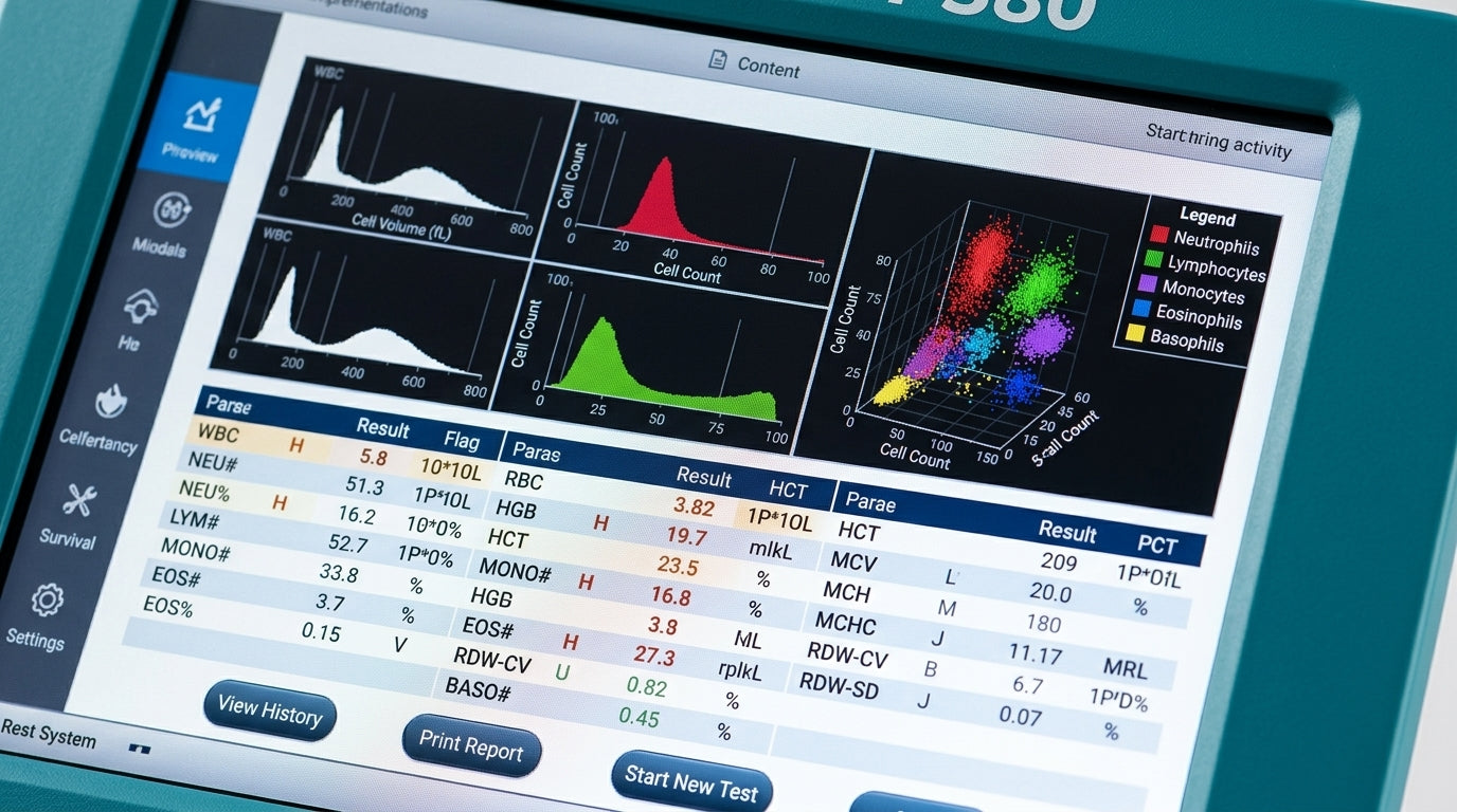 Analisador hematológico Vidacount 380 – detalhe – GC Lab (3)