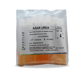 Ágar Ureia – 10 Tubos (13 × 100 mm)